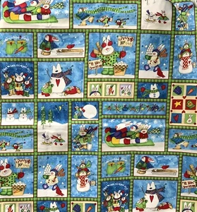 Snowbunnies by Pat Yuille for MM Fabrics 1.75 Yards X 45” - Picture 1 of 1