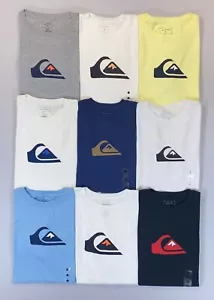 Men's Quiksilver Short Sleeve Cotton Logo T-Shirt - Picture 1 of 10