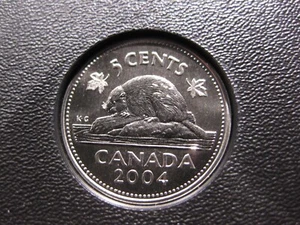2004 "P" Canadian Specimen Nickel ($0.05) - Oxidized - Bild 1 von 2