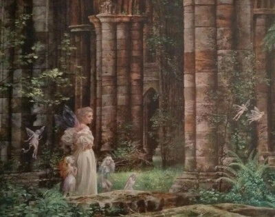 James Christensen Artist Queen Mab in Ruins 2000 Signed Number Print LE #5/1950 - Image 1 of 4