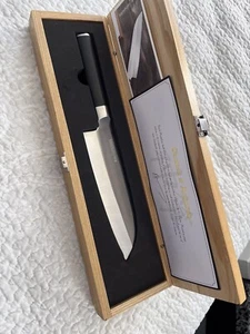 🎁Kamikoto 7” Santoku Chef's Knife Was New Display Item In Wooden Box w/COA🔥 - Picture 1 of 15