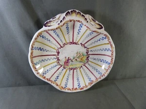 French Earthenware dish from Auxerrois or Nevers 18th c. Signed VP Veuve Perrin - Picture 1 of 8