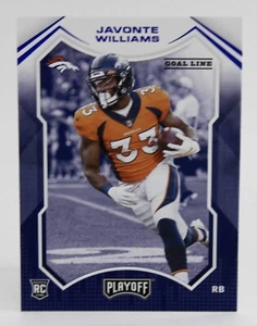 Javonte Williams (RC) - Panini Playoff Blue Goal Line SP #215 Broncos 2021 - Imagen 1 de 2