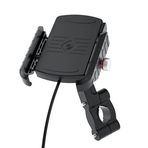 15W Phone Wireless Charge Bracket Extension Bracket Black A For Moto Scooter E7 - Photo 1 sur 12