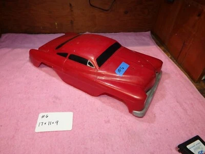 Vintage 1950's Chopped top Red 1/10 Scale R/C Lexan - Image 1 of 4