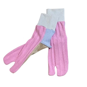 Tabi Socks Split  Two Toe  Pink  × Silver lame  handmade NEW - Picture 1 of 12