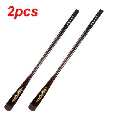 Cuerno de zapatos de madera mango extra largo 21,6" removedor de botas herramienta flexible resistente Foto 1 de 4