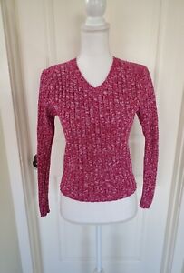 Vintage Women's Pink Heathered Sweater