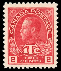 Canada Stamp - MR - War Tax #MR3 - War Tax (1916) 2¢ + 1¢ Die 1 (GRADE VF-MH) - Picture 1 of 1