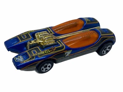 Винтажный 1968 Mattel Hot Wheels Splittin изображение синий и неоновый оранжевый отличное состояние товара - Изображение 1 из 4