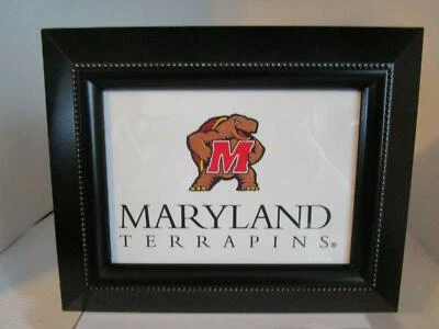 U of Maryland Terrapins NCAA Collegiate Team 8x10 Musical Table Top Black Frame - Image 1 of 4