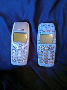 Vintage Telefon komórkowy Nokia 3360 Niebieski Jea / Srebrny Cingular Telefon Niesprawdzony BEZ ŁADOWARKI - Zdjęcie 1 z 3