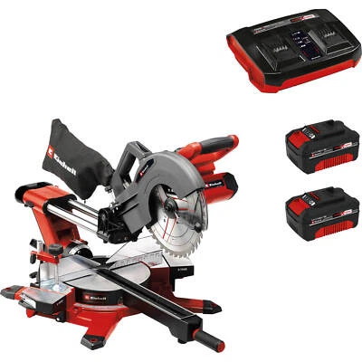 Einhell TE-SM 36/10 L Li 36v Cordless Sliding Compound Mitre Saw 254mm 2 x 4ah L - Image 1 of 4