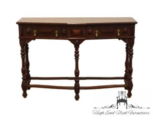 BERKEY & GAY Bookmatched Mahogany Gothic Jacobean 32" Accent Console Sofa Table - Picture 1 of 10