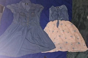 Lote de vestidos vaqueros para niñas Dollhouse talla 14/16 manga corta - Imagen 1 de 3