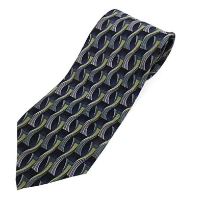 Corbata de seda Stonehenge para hombre colores cóctel azul verde negra L-60 W-4 nueva sin etiquetas Foto 1 de 4