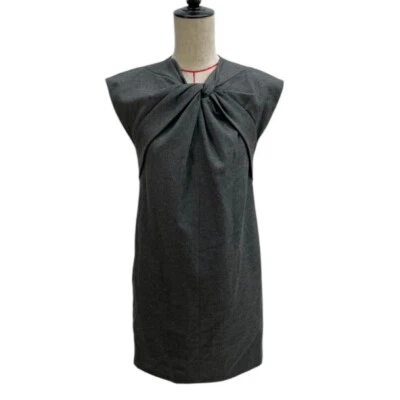Gucci Vestido Sin Mangas Mezcla Cachemira Lana Gris Talla Grande 36 S Talla De Japón Foto 1 de 4