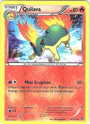 Quilava 19/162 XY - BREAKthrough Reverse Holo Uncommon LP-MP - Image 1 of 2