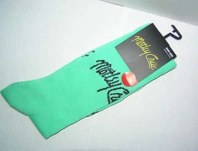 NEW 1 Pair MOTELY CRUE Socks LONG Sz 7-12 MINT GREEN DR - Image 1 of 2