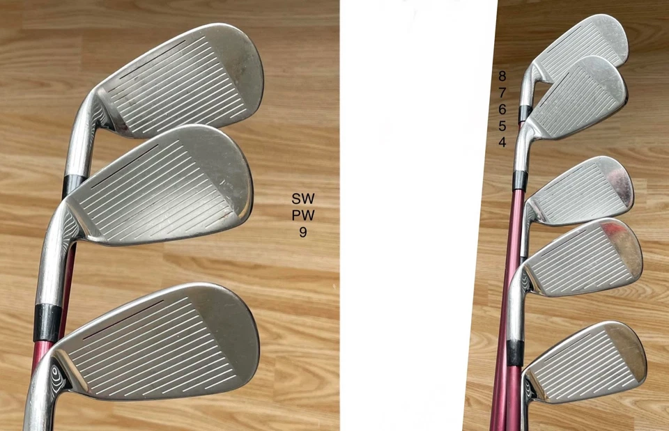 Ladies Lynx Tigress Irons/ 4-PW+SW/ Graphite Shafts - Image 1 of 4