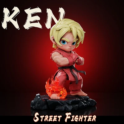 NINETY SEVEN KEN Street Fighter Resin Ornaments Figure H15CM Model - Image 1 of 3
