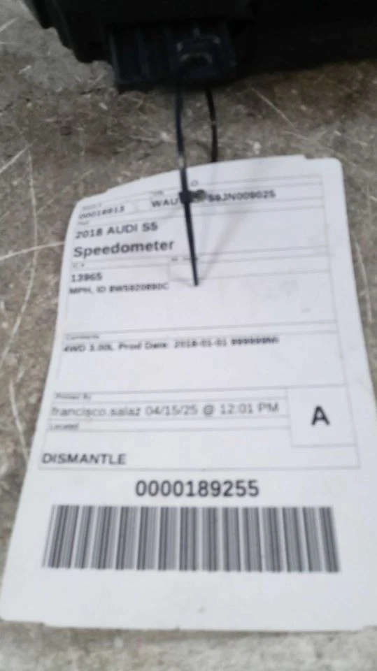 Velocímetro MPH ID 8W5920890C compatible con 18 AUDI A5 433320 Foto 1 de 3