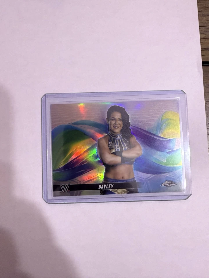 2025 Topps Chrome WWE Bayley Helix Insert #HLX-BAY SSP Case Hit🔥🔥📈 - Image 1 of 2