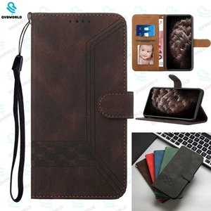 For Huawei P Smart Z 2021 Y6 Y7 2019 Flip Folio PU Leather Magnetic Wallet Case - Picture 1 of 16