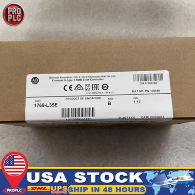 New Factory Sealed 1769-L35E SER B CompactLogix 1.5 MB ENet Controller 1769L35E - Image 1 of 2