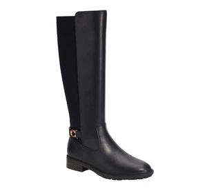 COACH Women's Faith Knee High Lug Sole Riding Boots Black Size 8.5 - Picture 1 of 5