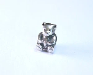 Genuine Pandora Sterling Silver Teddy Bear Stuffed Toy Charm - 790395 - Photo 1/3