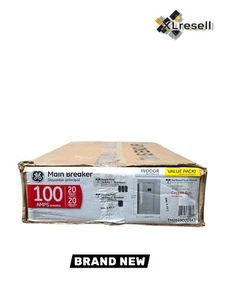 GE 100 Amp 20 Espacios 20 Circuitos Interruptor Principal Interior Centro de Carga Contratista Kit - Imagen 1 de 7