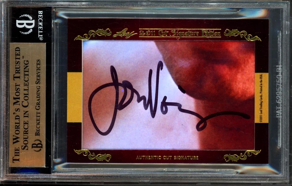 2011 LEAF CUT SIGNATURE EDITION JON VOIGHT / JAMES MARSDEN DUAL CUT AUTO #ED 1/4 - Image 1 of 2