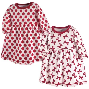 Girls, Toddler, Baby and Womens Organic Cotton Short-Sleeve and Long-Sleeve D... - Picture 1 of 1