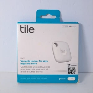 NEW Tile Mate 2022 Universal Bluetooth Tracker - White 1-Pack (RE-40001) - Picture 1 of 4