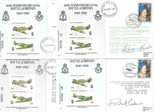 1980 DOUGLAS BADER AND ARCHBISHOP OF CANTERBURY SIGNED BATTLE OF BRITAIN COVERS. - Picture 1 of 5