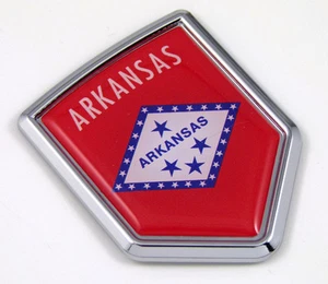 Arkansas USA State Flag Car Chrome Emblem Decal Sticker cars bikes laptop boats - Bild 1 von 3