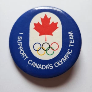 Botón Pinback I Support Equipo Olímpico de Canadá - Imagen 1 de 2