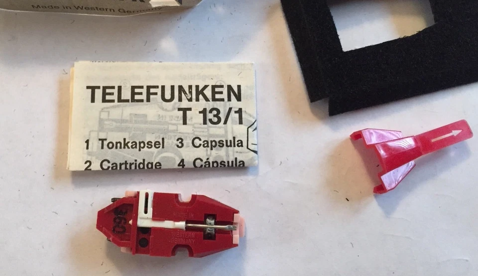 Combo Aguja Cartucho Telefunken T13/1 Nuevo Antiguo Stock Hecho en Alemania Original Foto 1 de 4