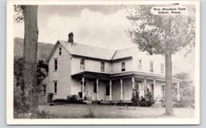 POSTKARTE WEHR BERGBAUERNHOF GILBERT PENNSYLVANIA - Bild 1 von 2