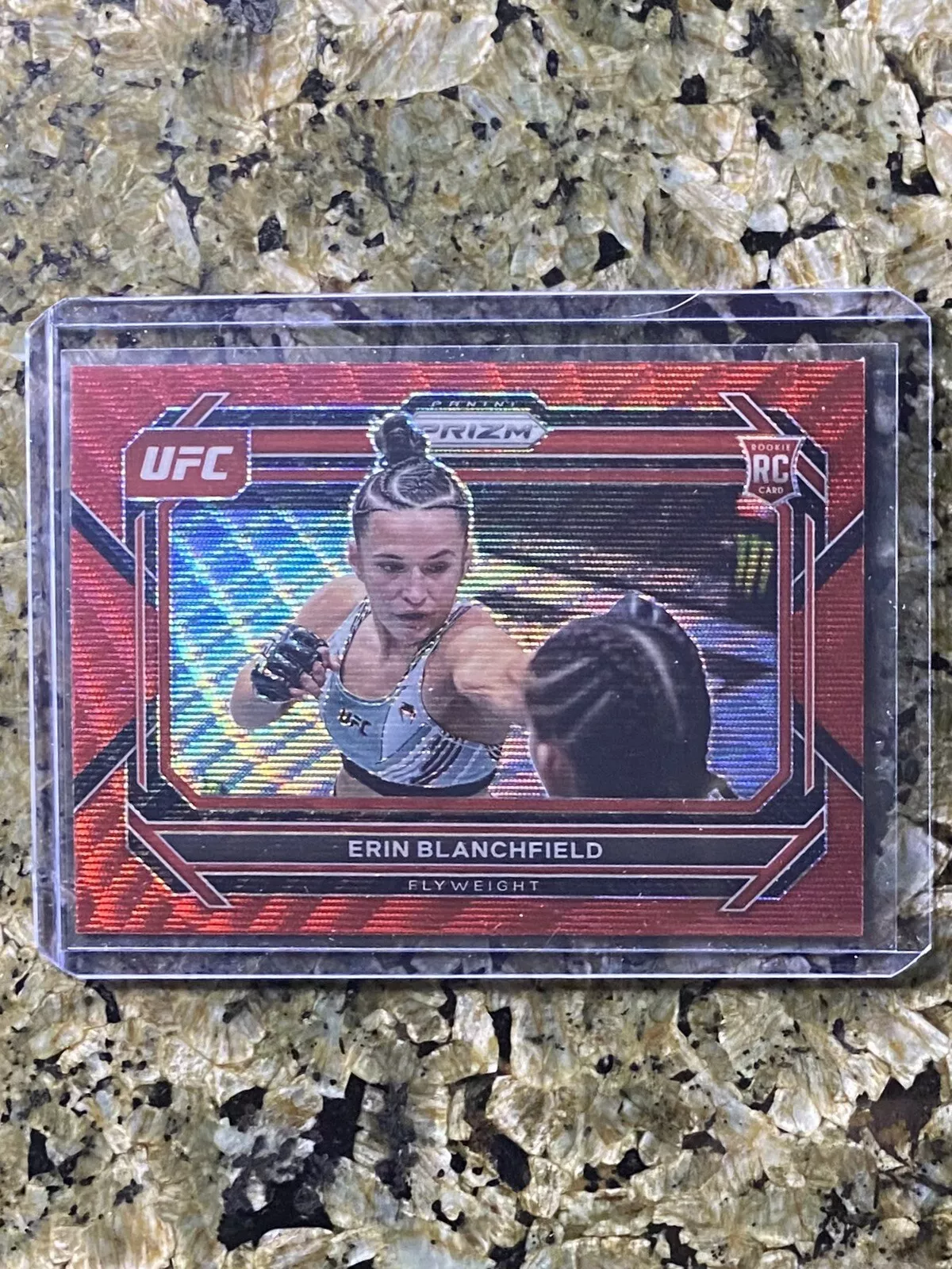 Erin Blanchfield 2023 Panini Prizm UFC #12 Red Wave Prizm Rookie