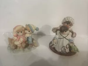 enesco calico kittens “you've Earned Your Wings" + 1 more ! lot of (2) - Picture 1 of 3