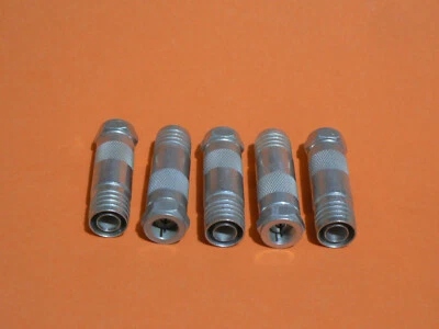 5 PCS THOMAS & BETTS F11QS HEX QUAD SHIELD CRIMP "F" MALE CONNECTOR FOR RG11 NOS - Image 1 of 4