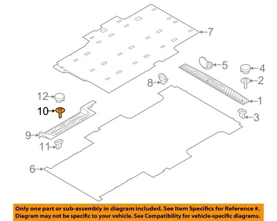 Tornillo de placa de desgaste interior Ford OEM 15-23 Transit-150 W702403S450B Foto 1 de 2