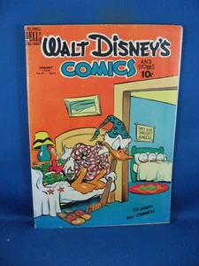 WALT DISNEY COMICS STORIES 112 EDICIÓN DE ALUCINACIONES DE DROGAS EN MUY BUENA CONDICIÓN F DELL 1950 LADRIDOS - Imagen 1 de 3