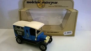 MATCHBOX 1:35 AUTO DIE CAST FORD MODEL T 1912 BLU TABLE SALT ART Y-12 Y12 - Foto 1 di 1