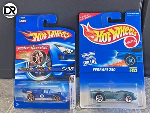 Lot 13: Hot Wheels Vintage -FERRARI lot of 2: Blue 512M FTE & Green 250 - Picture 1 of 5