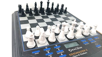 Excalibur King Master II Electronic 2 in 1 Chess and Checker Game 911E-2 No Box - Image 1 of 4