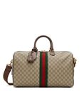 Gucci Ophidia Carry On Duffle Bag Gg Coated Canvas Large Brown
