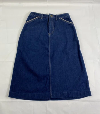 Maxi falda vaquera vintage Bill Blass azul talla?? Bolsillos VER FOTOS MEDIDAS Foto 1 de 4